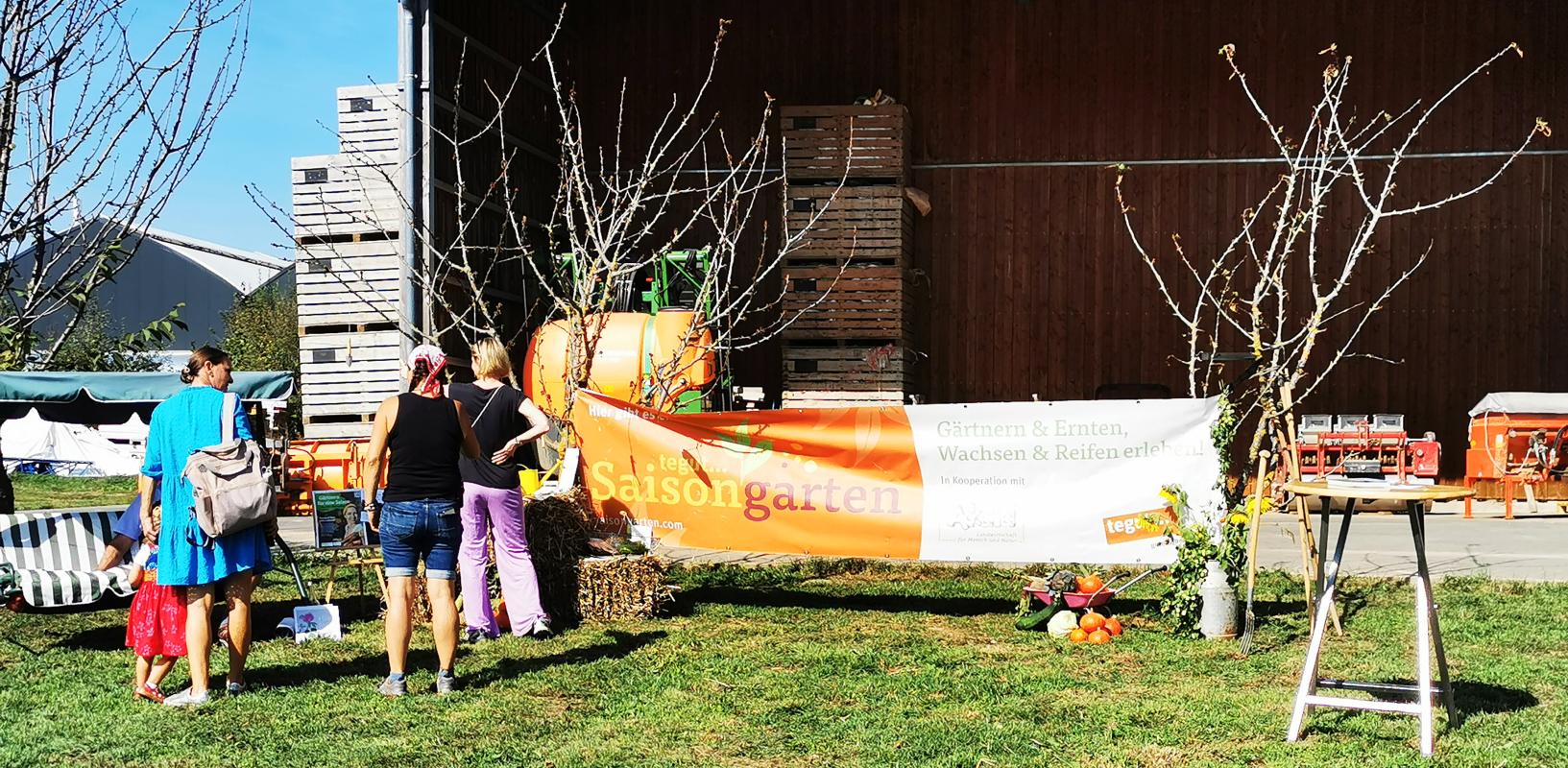 Infostand Saisongarten am Infonachmittag