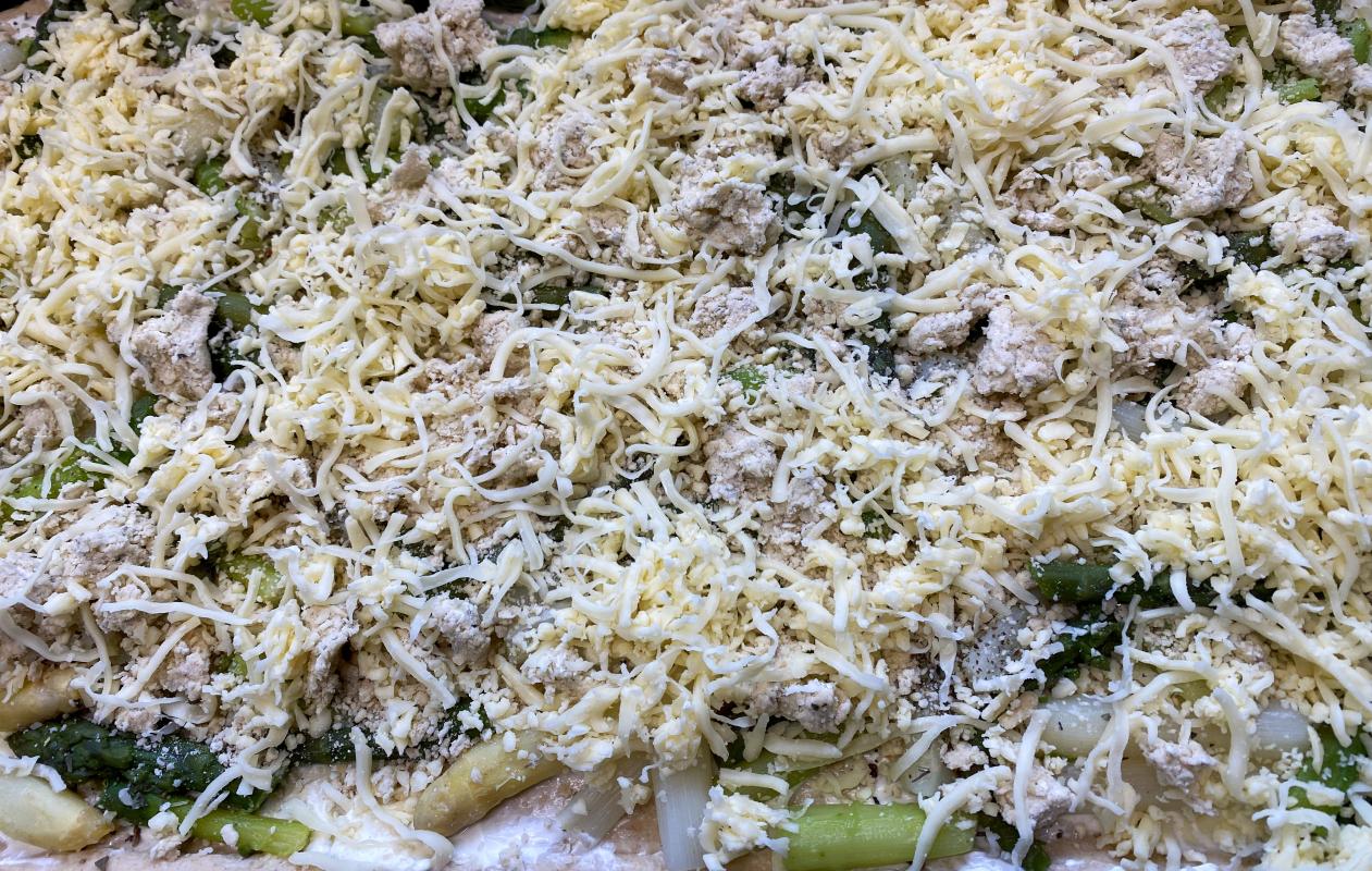 Spargelpizza