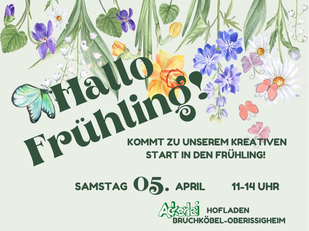 Hallo Frühling Einladung