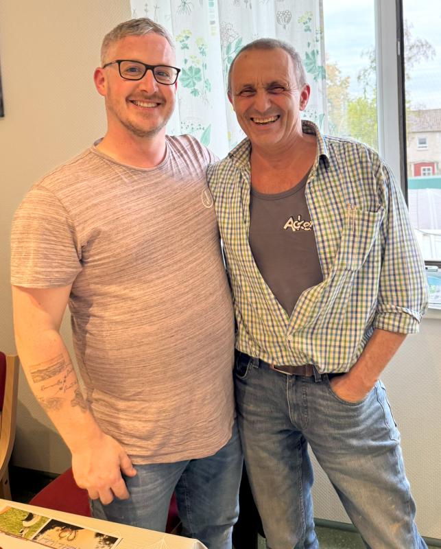 Thomas und David Verabschiedung David