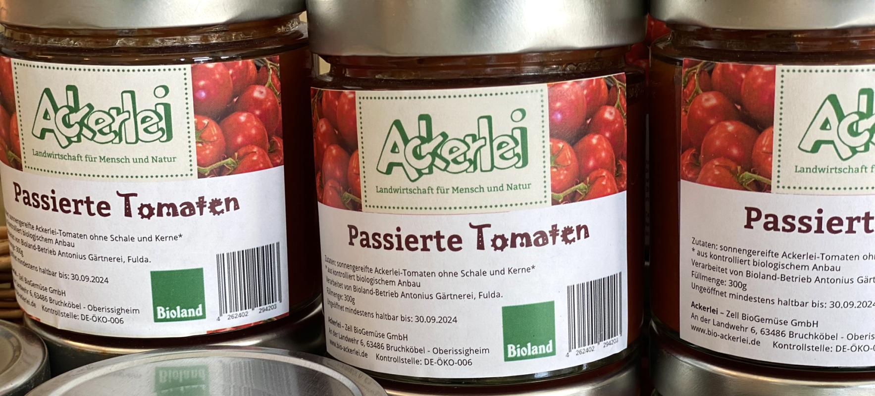 Passierte Tomaten Ackerlei 300g Glas