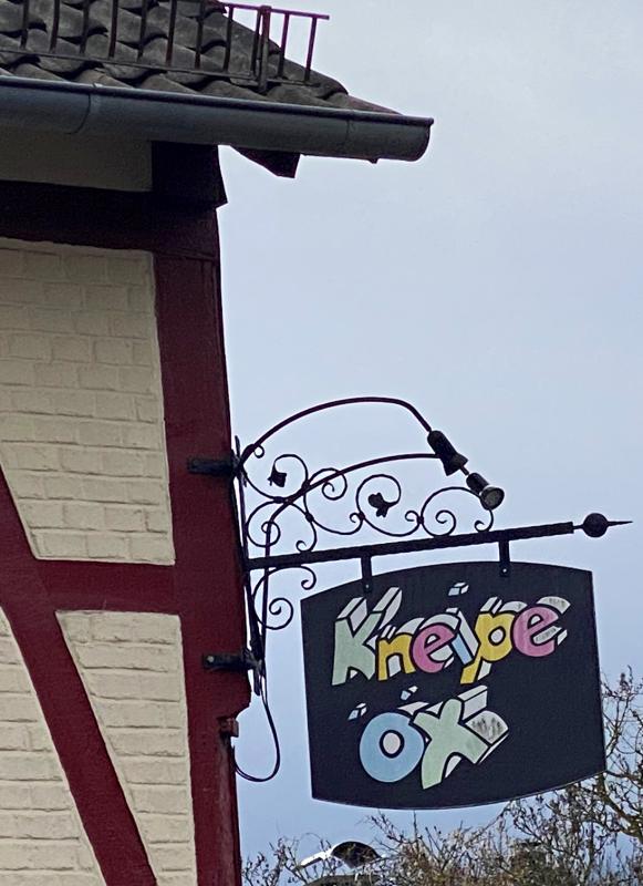 Schild Kneipe ÖX in Frankershausen- Berkatal