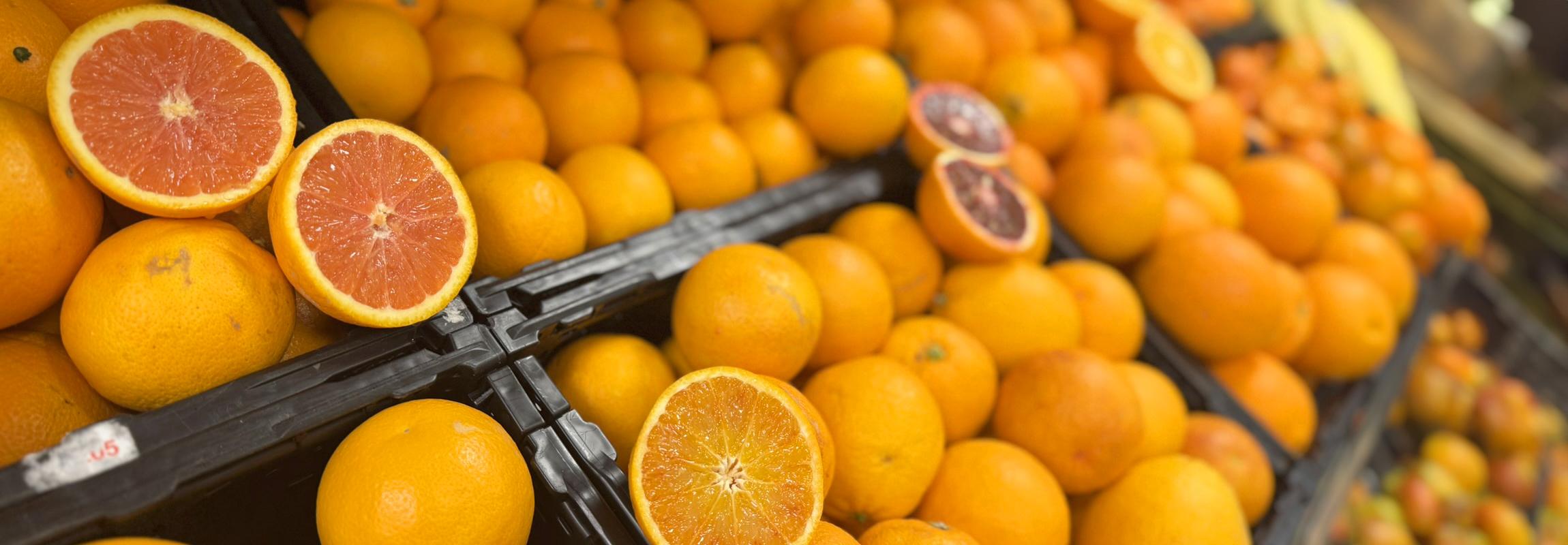 Orangen im Hofladen